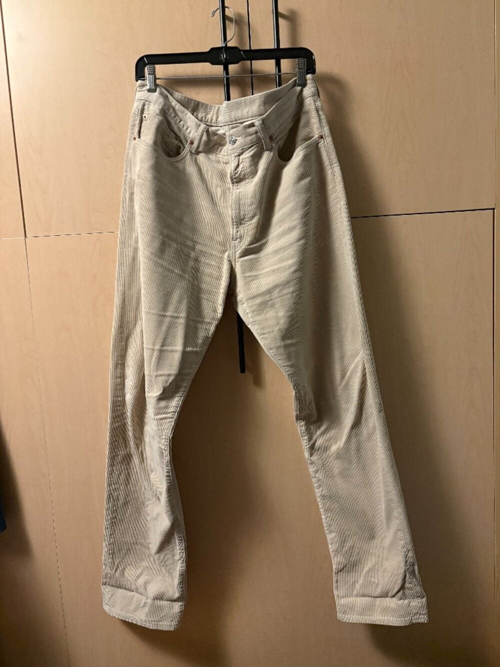 Men's Buck Mason Corduroy Pants - Straight Fit - Off-White - Size 34x34